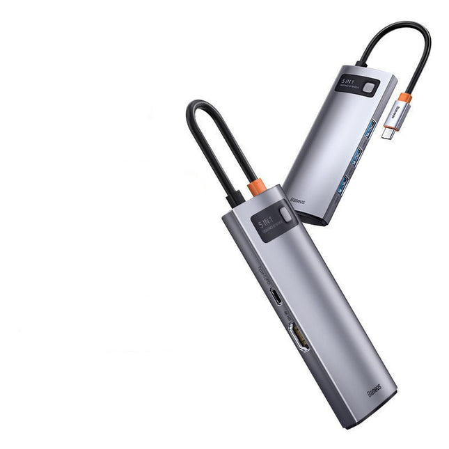 Compatible with Apple, Baseus Usb C Hub Type C To Hdmi-Compatible Usb 3.0 Adapter 8 In 1 Type C Hub Dock For Macbook Pro Air Usb C Splitter