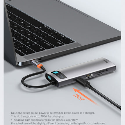 Compatible with Apple, Baseus Usb C Hub Type C To Hdmi-Compatible Usb 3.0 Adapter 8 In 1 Type C Hub Dock For Macbook Pro Air Usb C Splitter
