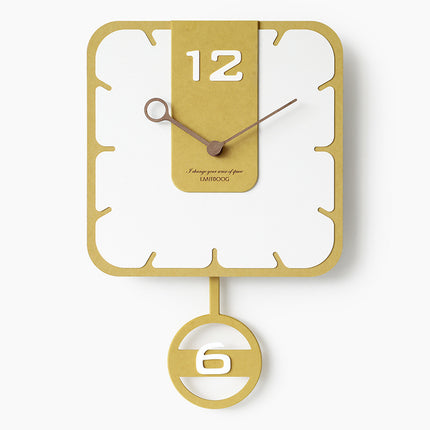 Swing Children's Room Silent Wall Clock Living Room Nordic Wall Clock