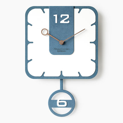 Swing Children's Room Silent Wall Clock Living Room Nordic Wall Clock