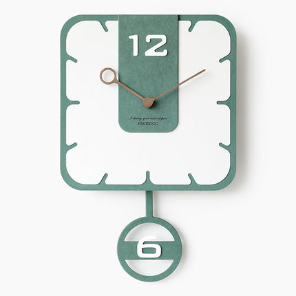 Swing Children's Room Silent Wall Clock Living Room Nordic Wall Clock