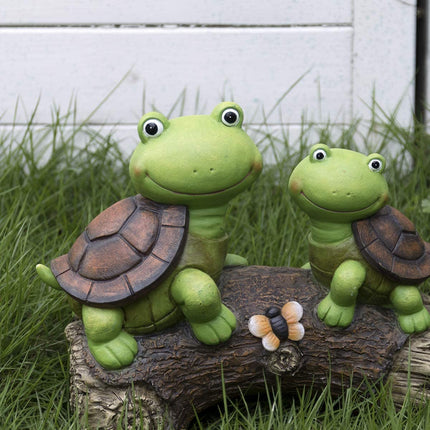 Yang Neng Garden Turtle Statue Outdoor Turtle Decoration Picture with LED Lights Paddock Lawn Art Decoration