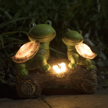 Yang Neng Garden Turtle Statue Outdoor Turtle Decoration Picture with LED Lights Paddock Lawn Art Decoration
