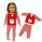 Striped christmas red