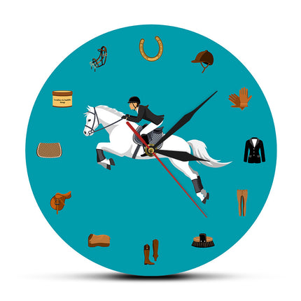 Equestrian Sports Equipment Set Modern Wall Clock Wall Clock