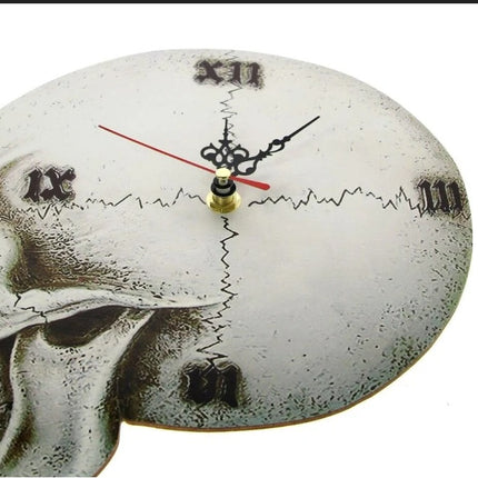 Crypt Skull Wall Clock Halloween Horror Clock