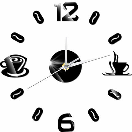 Creative Wall Sticker Clock Mute Living Room Decoration Clock Clock