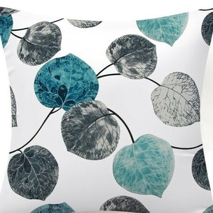 Blue Flower And Bird Pastoral Series Fabric Sofa Nap Car Cushion Pillow Cushion Pillow Case