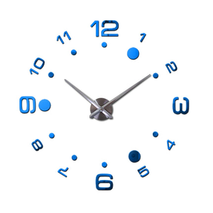 Creative Diy Wall Clock Personality Art 3D Mirror European Style Wall Clock Silent Clock
