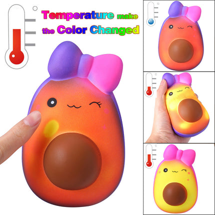 Slow Rebound Toys Temperature Change Color Fruit Bow Temperature Change Toys