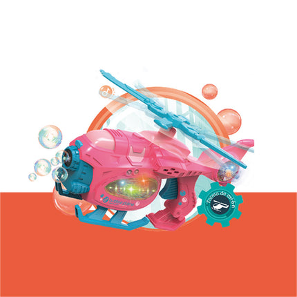 Electric Cartoon Bubble Toy Universal Wheel With Light And Sound Effect Children's Outdoor Indoor Parent-child Toy Gift