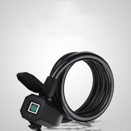 Mountain Bike Stainless Steel Fingerprint Lock, Anti-theft, Waterproof, Integrated Fingerprint Lock