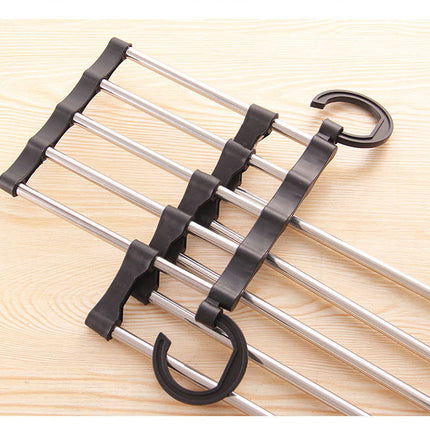 Functional Folding Clothes Hanger Pants Rack