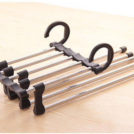 Functional Folding Clothes Hanger Pants Rack