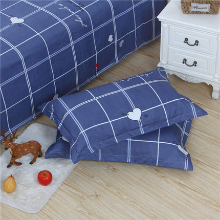 Brushed Printed Cartoon Single With Duvet Cover Bedding