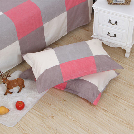 Brushed Printed Cartoon Single With Duvet Cover Bedding