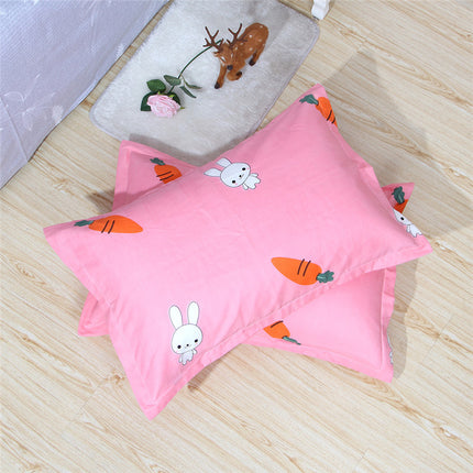 Brushed Printed Cartoon Single With Duvet Cover Bedding