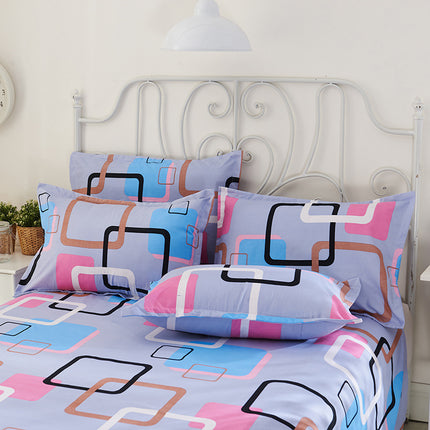 Brushed Printed Cartoon Single With Duvet Cover Bedding