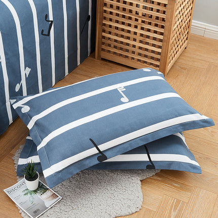 Brushed Printed Cartoon Single With Duvet Cover Bedding