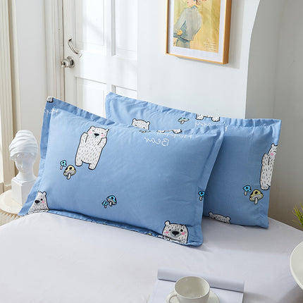 Brushed Printed Cartoon Single With Duvet Cover Bedding