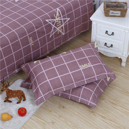 Brushed Printed Cartoon Single With Duvet Cover Bedding