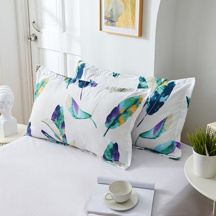 Brushed Printed Cartoon Single With Duvet Cover Bedding