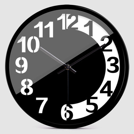 European Style English Digital Wall Clock Mute Personality Stylish Wall Clock