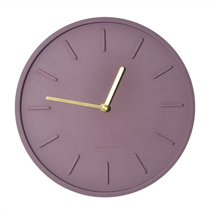 Cement Nordic Clock Light Luxury Silent Clock Wall Clock