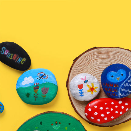 Childhood Stone Painting Art Set Children's Diy Creative Painted Baby Handmade Creative Painting Educational Toys