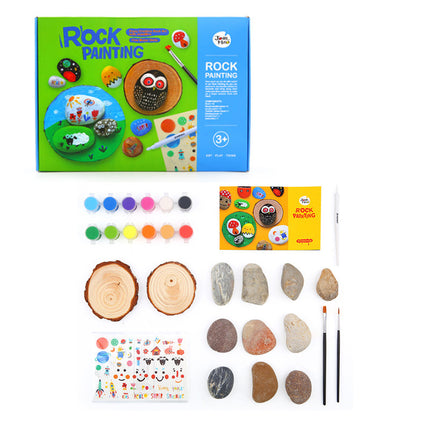 Childhood Stone Painting Art Set Children's Diy Creative Painted Baby Handmade Creative Painting Educational Toys