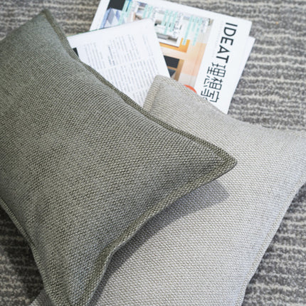 Gray-green Back Cushion Cotton And Linen Pillow Nordic Pillow-like Lumbar Pillow