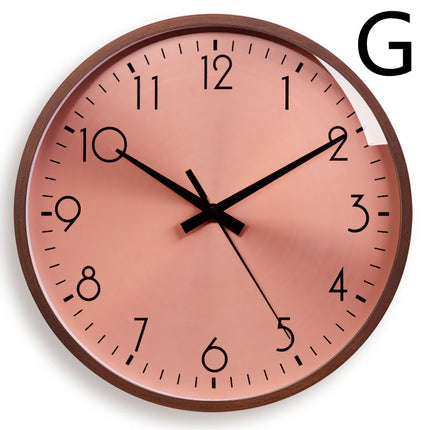 Nordic Solid Wood Wall Clock Wall Clock Mute Home