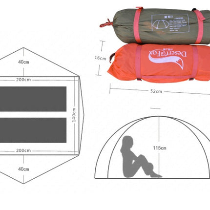 Outdoor camping double sun protection tent