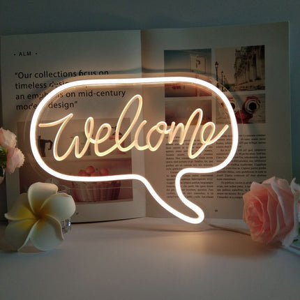 Creative Gifts Home Decoration Christmas Sun Clouds English Neon Lights