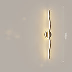 Black / 80x12x5cm / Warm light