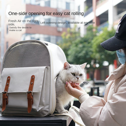 Breathable Cat And Small Dog Backpack Carrier With Large Capacity
