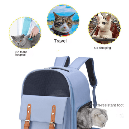 Breathable Cat And Small Dog Backpack Carrier With Large Capacity