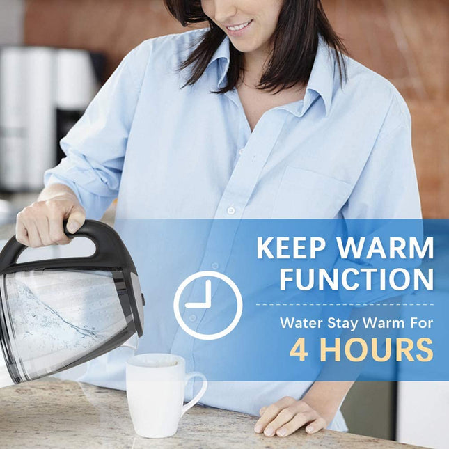 Kettle | 1200W Fast Boiling, Temperature Control, 4-Hour Keep Warm,
