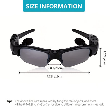Wireless Smart Glasses, Cell Phone Sun Glasses, Smart Wireless Headphones 5.0