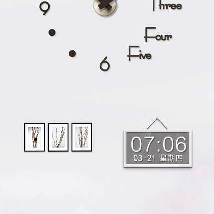 3D wall clock
