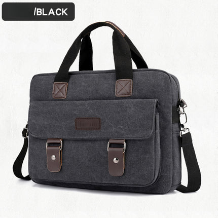 A New 13.8-Inch Canvas Shoulder Bag for Men, Suitable for Both Casual And Business Use,