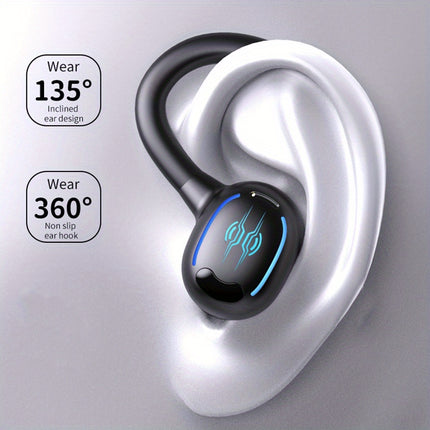 Wireless Earhook True Wireless Stereo Earbud Headphones with Waterproof Sport Design,