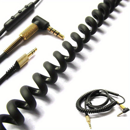 Headphones Cable For Marshall Majior II Monitor MID Earphones Replacement Spring Cable,