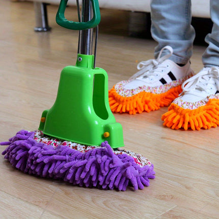 2PCS Removable And Washable Slipper Covers, Household Floor Cleaning Shoe Covers, Sweeping Mop Covers