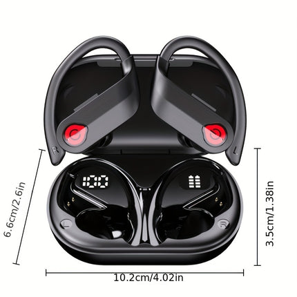 Wireless Stereo Sound, Ergonomic Earhook Design, Sweat-Resistant and Waterproof