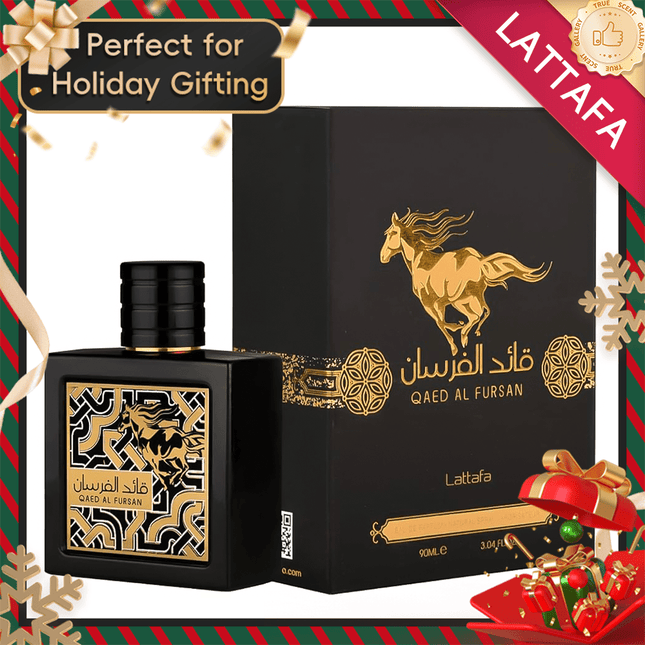Lattafa Qaed Al Fursan Eau de Parfum for Men, 3.0 Fl Oz Warrior Spray, Bold Pineapple & Woody Scent