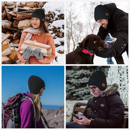 Wireless Beanie Hat With Headphones, Built-in Microphone And Stereo Speakers