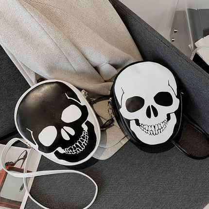 Halloween Skull Shoulder Bag Personality Funny Messenger Bag