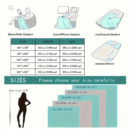 Classic Stripe Pattern - Striped Flannel Fleece Blanket Ultra-Soft, Lightweight - Multi-Color