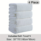 White / 4 Piece Bath Towel